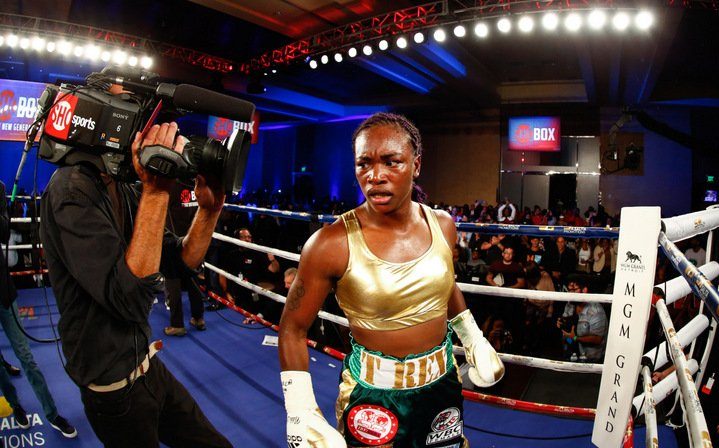 La boxeadora estadounidense Tori Nelson