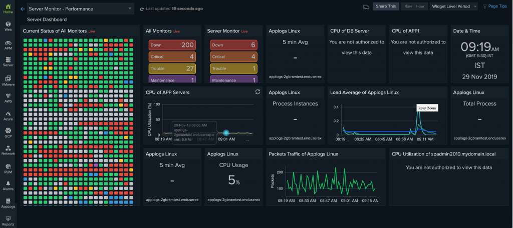 server monitor capabilities