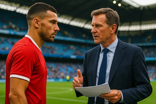 Trainer diskutiert Vertrag