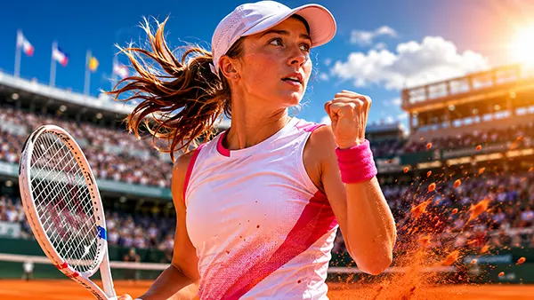 Damen Tennismatch